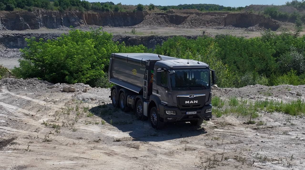 MAN TGS 41.440 8x4 у роботі
