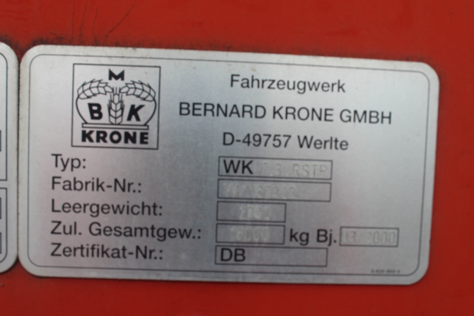 Krone BDF 2000 Хуст - зображення 10