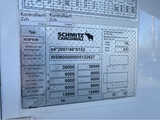Schmitz Cargobull SCB S3B 2016 Вінниця
