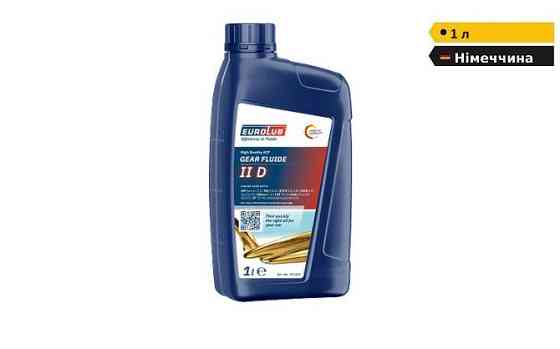Олива 1 літр EUROLUB Gear Fluide II D ATF червона для ГУР вантажних авто CAT Ford Mercedes Дніпро