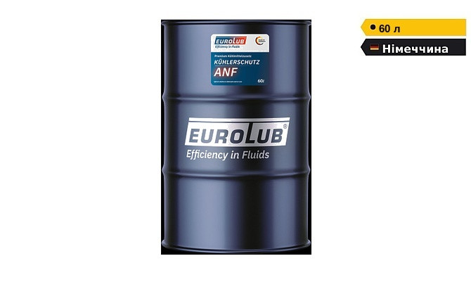 Антифриз 60 літрів EUROLUB ANF концентрат синій G11 -74°С для легкових та вантажних авто Дніпро - зображення 1