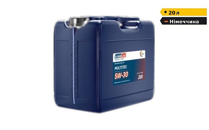 Моторна олива EUROLUB MULTITEC SAE 5W/30 (FORD) синтетична | 20л Дніпро - зображення 1