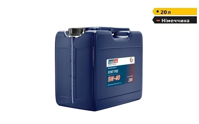 Моторна олива EUROLUB SYNT PDI SAE 5W/40 синтетична | 20л Дніпро - зображення 1