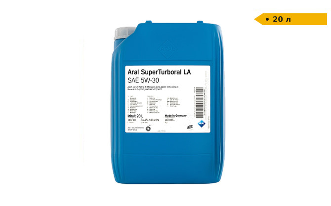 Моторна олива Aral SuperTurboral LA 5W-30 | 20 л Луцьк - зображення 1