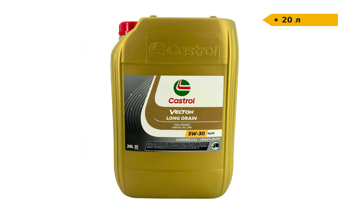 Моторна олива Castrol VECTON Long Drain E6/E9 5W-30 | 20 л Луцьк - зображення 1