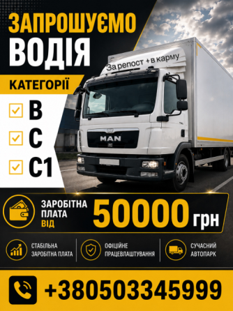 Вакансія водія Київ
