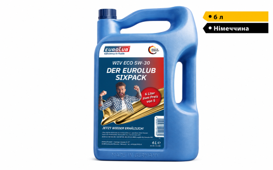 Моторна олива EUROLUB WIV ECO 5W-30 | 6 л Дніпро